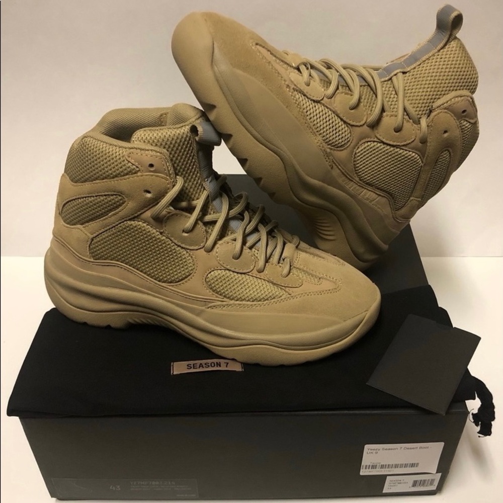 YEEZY BOOTS SEASON 7 DESERT BOOT TAUPE TAN BRAND NEW IN BOX